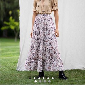 NWT TVF for DVF Crepe de Chine skirt